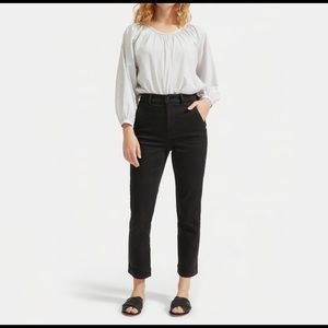 Black Everlane Straight Leg Crop (short inseam)